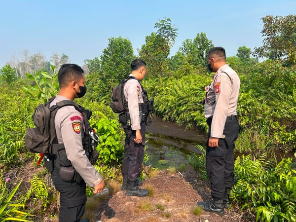 Antisipasi Karhutla, Sat Samapta Polresta Pontianak Sambangi Sejumlah Titik Rawan