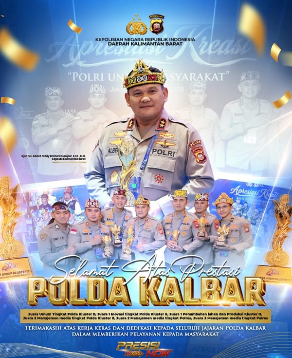 Kembali Torehkan Prestasi Di Bidang Ketahanan Pangan Tingkat Nasional, Polda Kalbar Borong Enam Penghargaan