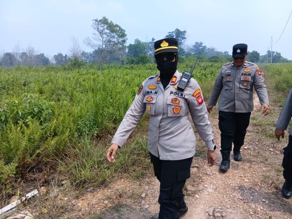 Polsek Pontianak Selatan Terus Pantau Wilayah, Cegah Karhutla Sejak Dini