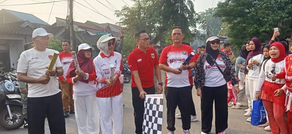 Kapolsek Pontianak Timur Hadiri Jalan Santai dalam Rangka HUT Kemerdekaan RI ke-81