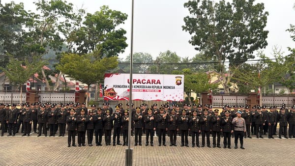 Khidmatkan Momentum Kemerdekaan, Wakapolresta Pontianak Pimpin Upacara HUT ke-81 RI