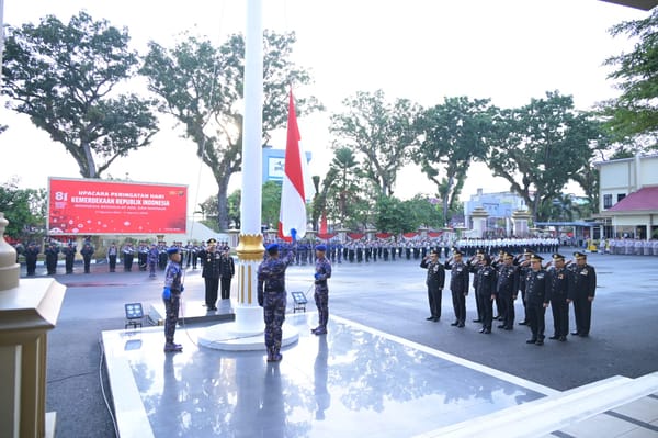 Upacara HUT ke-81 Kemerdekaan RI, Wakapolda Jambi Tekankan Semangat Membangun Jambi