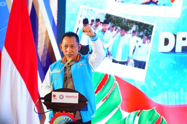 Kapolri Resmikan Gedung KSPSI AGN Jatim