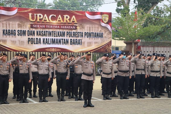 Upacara Hari Juang Polri 2026, Polresta Pontianak Perkuat Komitmen Melayani Masyarakat