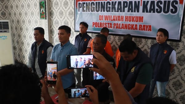 Polda Kalteng Amankan Dua Pelaku Pembakaran Lahan di Palangka Raya, Terancam 9 Tahun Penjara