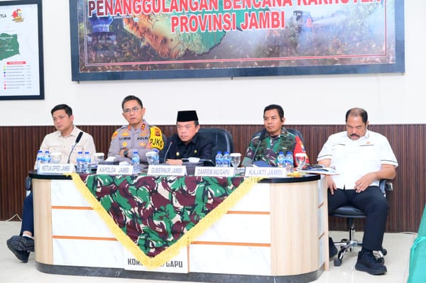 Kapolda Jambi Ikuti Zoom Meeting Presiden RI Bahas Kesiapsiagaan Karhutla