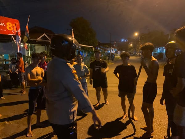 Laporan Tawuran Ditindaklanjuti, Patroli Enggang Polsek Pontianak Barat Perkuat Patroli di Jalan Ummu Thalib