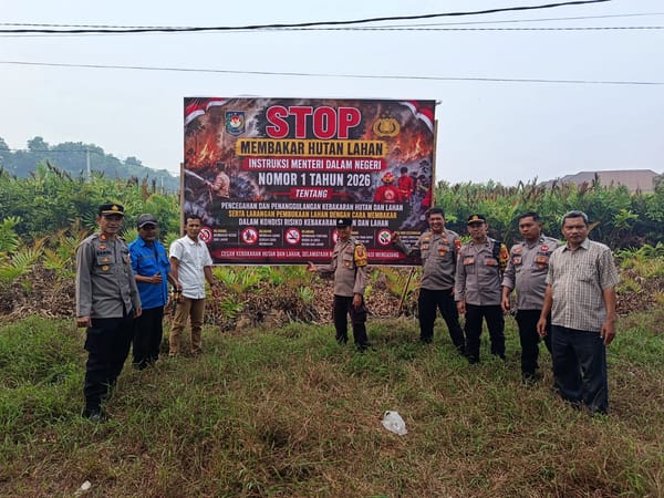 Polsek Pontianak Barat Tingkatkan Kesadaran Warga, Imbau Hindari Pembakaran Lahan