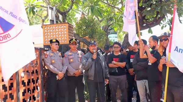Pelayanan Penyampaian Aspirasi Damai FSPM Regional Bali di Badung Berlangsung Kondusif