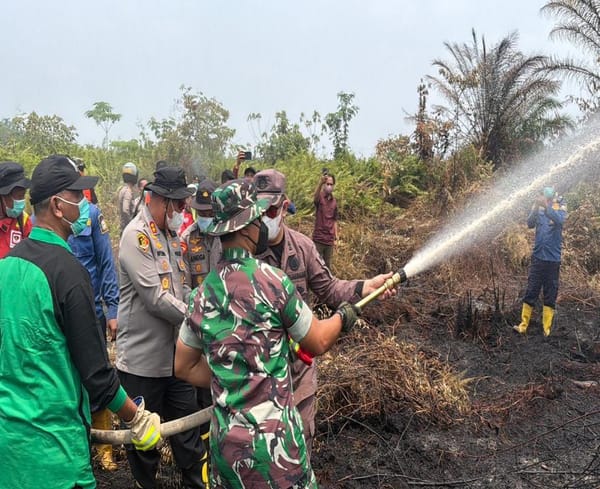 Karhutla di Sarolangun Ditangani Cepat, Polri Bersinergi dengan TNI dan Stakeholder