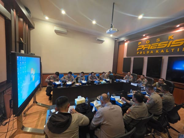 Polda Kaltim Sambut Satgas Edukasi Polri, Perkuat Upaya Pencegahan Karhutla di Masyarakat