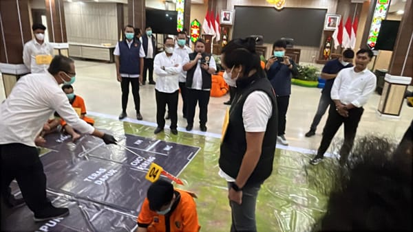 Polda Kalteng Gelar Rekonstruksi Kasus di Tumbang Kalemei