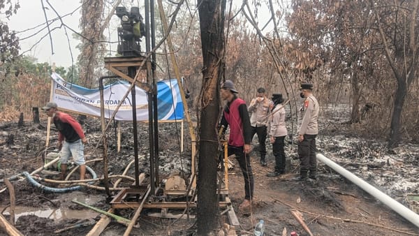 Kapolresta Pontianak Cek Pembuatan Sumur Bor, Perkuat Kesiapsiagaan Hadapi Karhutla