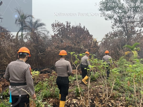 Sat Samapta Polresta Pontianak Intensifkan Patroli Karhutla