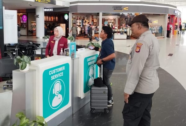 Antisipasi Dampak Abu Vulkanik dan Karhutla, Polresta Balikpapan Tingkatkan Patroli di Obvitnas Bandara