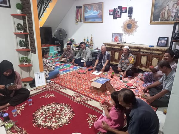 Peremajaan RT, Bhabinkamtibmas Sei Jawi Dalam Sampaikan Himbauan Kamtibmas dan Karhutla