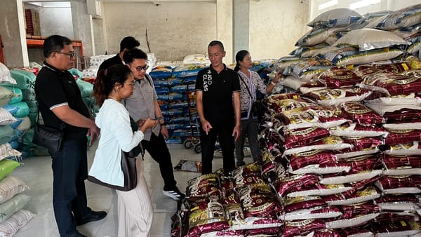 Satgas Pengawasan Muta Polda Bali Gelar Sidak Pasar dan Distributor, Pastikan Mutu serta Harga Beras Stabil