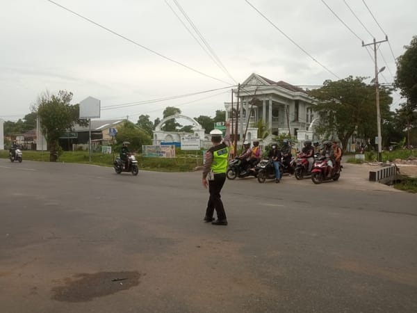 Kabut Asap Karhutla, Polsek Pontianak Kota Pastikan Arus Lalu Lintas Tetap Lancar