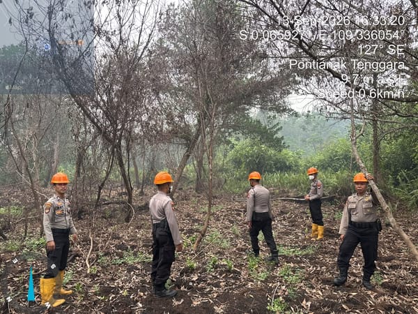 Polresta Pontianak Gencarkan Patroli Karhutla, Warga Diimbau Tak Bakar Lahan