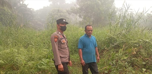 Hot Spot Nihil ! Polsek Pontianak Utara Tetap Lakukan Patroli Dan Himbauan Karhutla