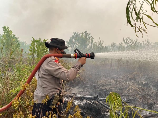 Gerak Cepat Tangani Karhutla, Kapolda Kalteng Pimpin Langsung Pemadaman di Titik Api