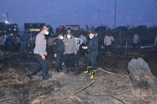 Tinjau Inovasi Penanganan Karhutla, Waastamaops Polri Apresiasi Penggunaan Cairan Surfaktan Polda Kalsel
