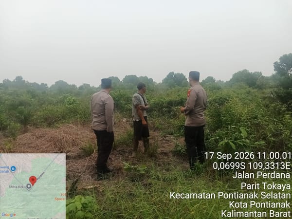 Enggang Selatan Patroli Karhutla, Ajak Warga Jaga Lingkungan.