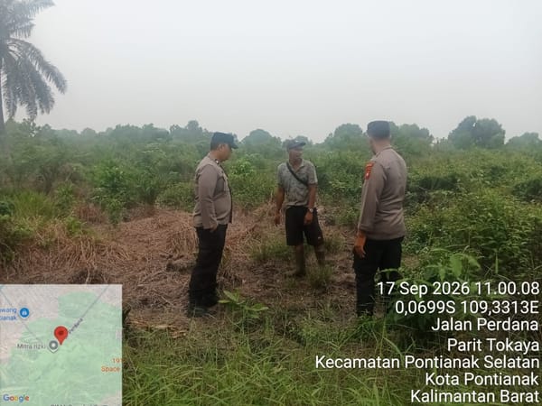Enggang Selatan Patroli Karhutla, Ajak Warga Jaga Lingkungan.