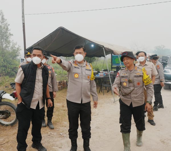 Kapolda Kalteng Percepat Penanganan Karhutla di Lahan Gambut dengan X-Fire