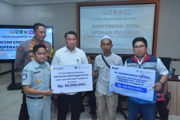 Tim DVI Polda Kalsel Kembali Identifikasi 3 Jenazah Korban Kecelakaan KM Virgo Transport 8