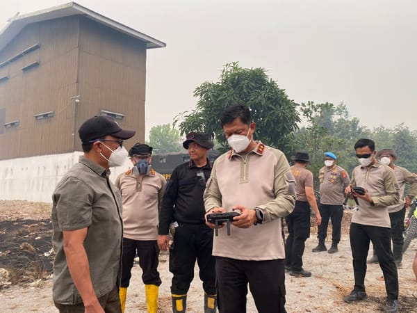 Penanganan Karhutla di Manduhara Jadi Perhatian, Kapolda Kalteng Turun Langsung Bersama Kabinda