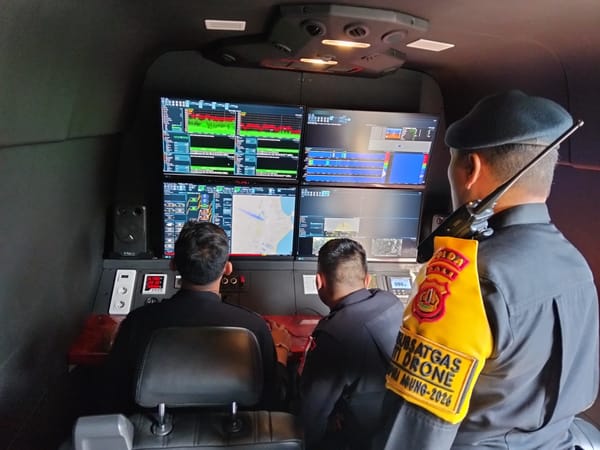 Satgas Tindak Anti Drone Ops Gapura Pantau Keamanan IAWP Di Kawasan Nusadua