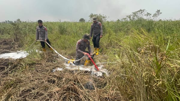 Gunakan Cairan X-FIRE, Polda Jambi Percepat Penanganan Karhutla di Taman Nasional Berbak