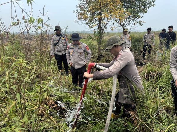 Polda Jambi Percepat Penanganan Karhutla di Taman Nasional Berbak dengan Cairan X-FIRE