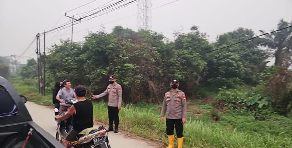 Meskipun Nihil Hot Spot, Polsek Pontianak Utara Tetap Lakukan Himbauan Karhutla