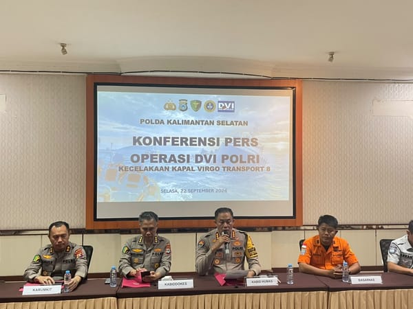 Lima Jenazah Korban KM Virgo Transport 8 Kembali Teridentifikasi oleh DVI Polda Kalsel