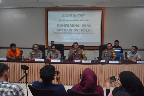 Tim DVI Polda Kalsel Kembali Identifikasi 5 Jenazah Korban KM Virgo Transport 8, Lanjutan Pencarian Masih Berlangsung
