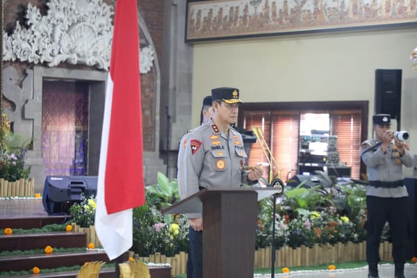 Kapolda Bali Pimpin Upacara Sertijab, Dua Jabatan Strategis Resmi Berganti
