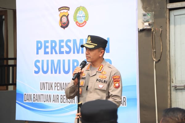 Antisipasi Karhutla, Polresta Pontianak Resmikan Dua Sumur Bor