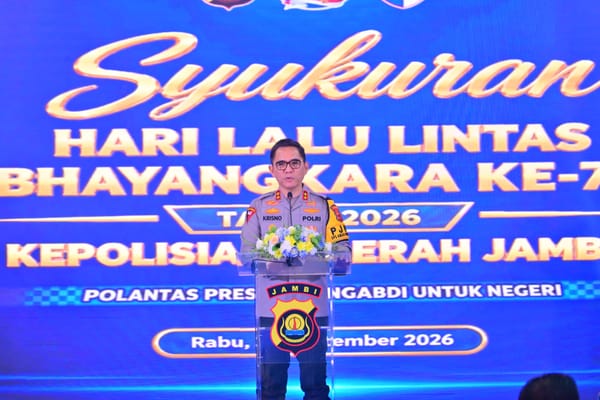 Hari Lalu Lintas Bhayangkara ke-71, Polda Jambi Dorong Transformasi Pelayanan Digital yang Akuntabel dan Humanis