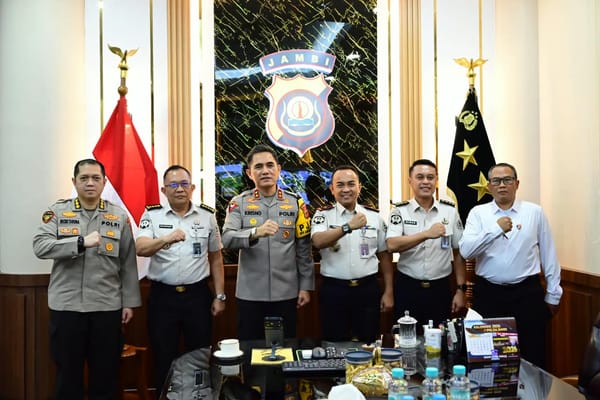 Kapolda Jambi Terima Audiensi Kakanwil Imipas Jambi, Bahas Rencana Kerja Sama Bidang Pemasyarakatan