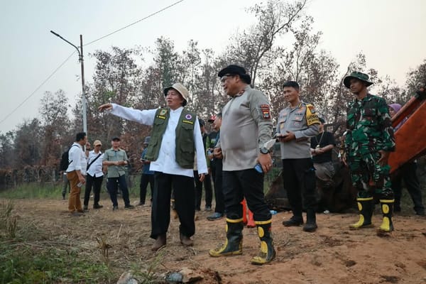 Wakapolda Kalsel Pantau Penanganan Karhutla di Sambang Lihum