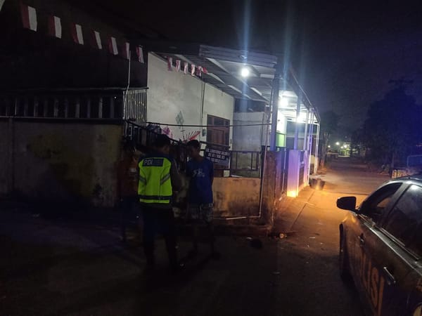 Enggang Polsek Pontianak Barat Sampaikan Himbauan Kamtibmas kepada Remaja, Antisipasi Tawuran