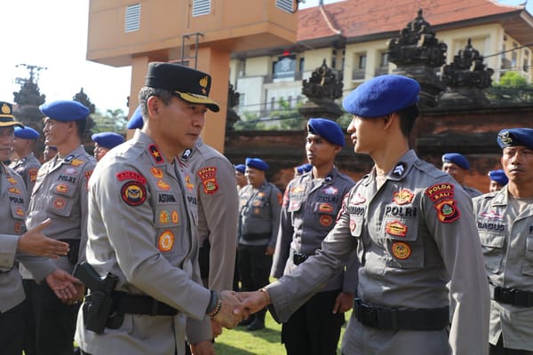 Kapolda Bali Sambut Kepulangan Personel BKO dan Lepas Pasukan Pengamanan MotoGP Mandalika 2026
