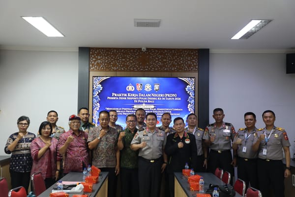 Kapolda Bali Terima Peserta Didik Sespimti Polri Dikreg ke-36, Bahas Strategi Dukung Kedaulatan Pangan, Energi dan Ekonomi