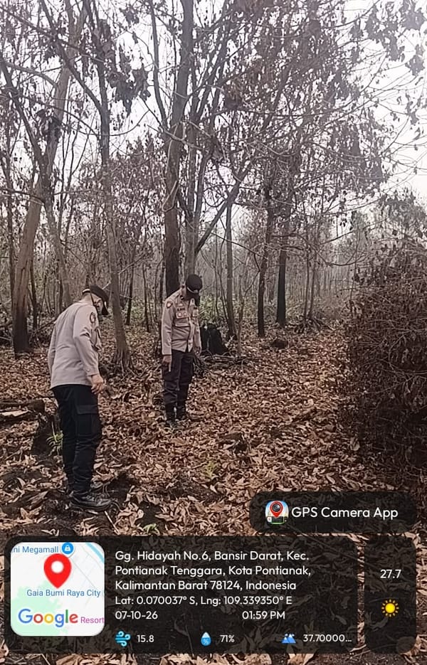 Patroli Enggang Selatan Intensifkan Patroli Cegah Karhutla di Sepakat 2