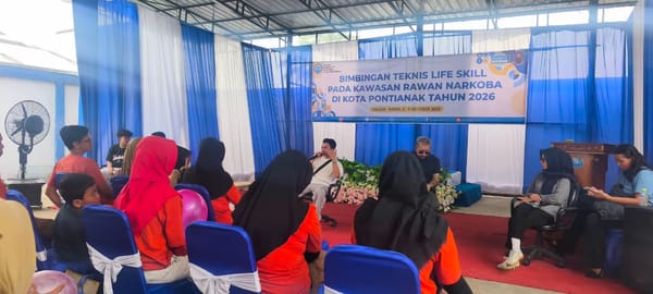 Bhabinkamtibmas Dalam Bugis Dampingi Peserta Bimtek Life Skill di BNN Kota