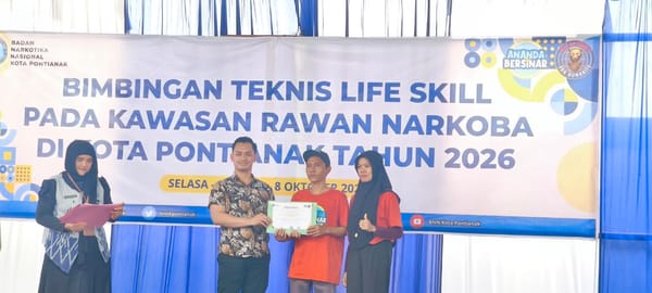 Bhabinkamtibmas Dalam Bugis Hadiri Penutupan Bimtek Life Skill Kawasan Rawan Narkoba Tahun 2026