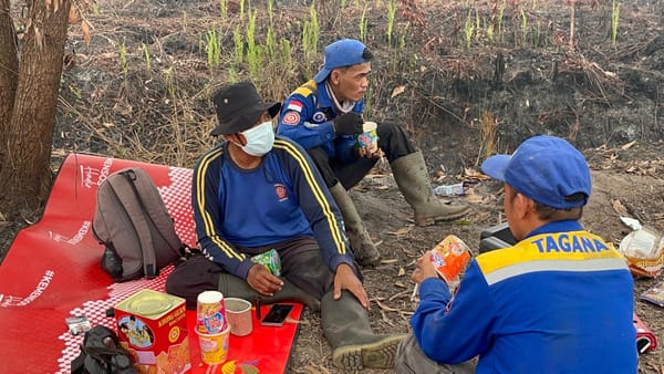 Secangkir Kopi dan Dukungan Psikologi, Cara Polda Kalteng Jaga Semangat Petugas Karhutla