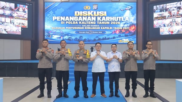 Polda Kalteng Paparkan Strategi Penanganan Hotspot dan Penegakan Hukum Karhutla kepada Sahli Kapolri